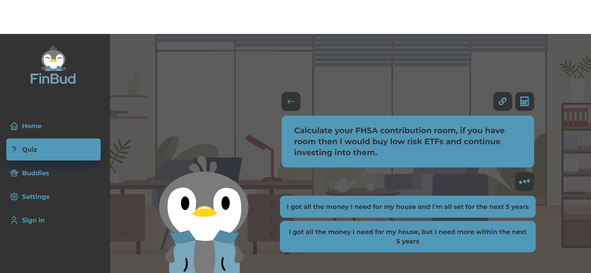 Finbud Financial Platform screenshot